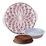 Dr. Oetker Creative Ronde vorm Mandala – Ø 26 x 55 cm, 2000 ml, premium gegoten aluminium bakvorm, PFAS-vrije antiaanbaklaag, in roségoud, hittebestendig tot +230 °C