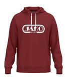 JAKO Promo robijnrode sweater met capuchon, uniseks, 3XL