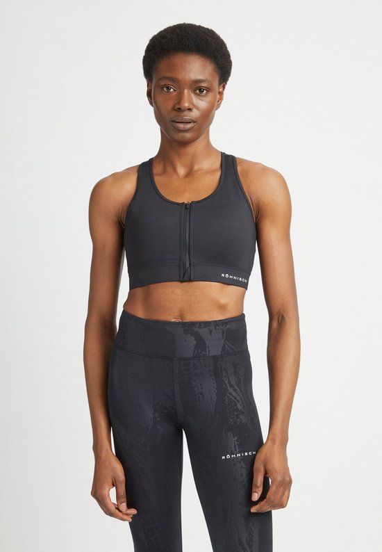 Rohnisch Röhnisch Essential Zip Sportsbra Dames Zwart L