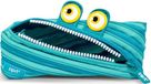 ZIPIT Wildlings pennenetui voor jongens - etui voor maximaal 30 pennen, machinewasbaar - gemaakt van een enkele lange ritssluiting (blauw)
