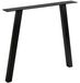 Pieds de table en forme de A, noir mat