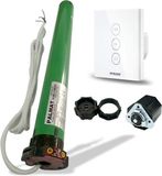 PALMAT Slimme en Handzame Set - Gordijnschakelaar – Spraakbediening voor Garagedeur, Rolluiken of Jaloezieën – Amazon Alexa en Google Home – Beschikbare App - 60SW - 45Kg - Wit