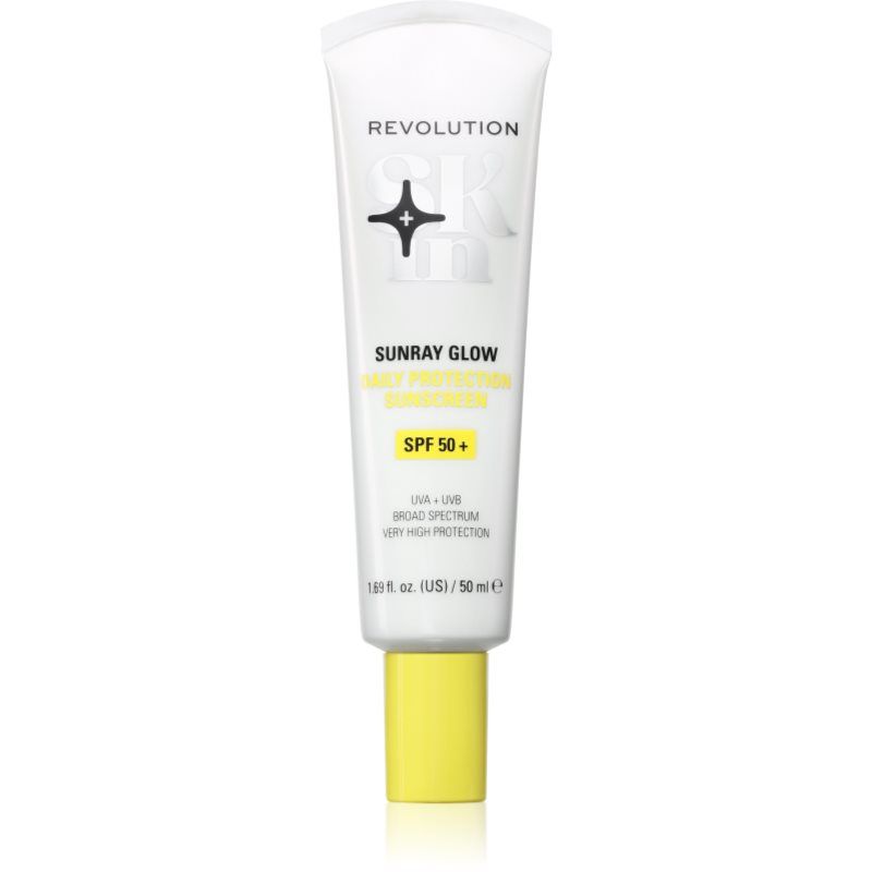 Revolution Skincare Revolution Skin Sunray Glow SPF 50+ Zonnebrandcrème voor het Gezicht