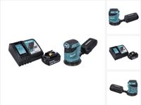 Makita DBO 180 RG1 ponceuse orbitale sans fil 18 V 125 mm + 1x batterie 6,0 Ah + chargeur