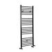 Hudson Reed Nox Radiateur sèche-serviettes design mixte moderne plat noir 160 cm x 40 cm