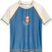 Playshoes Kinder Uv-Schutz Shirt 1/2-Arm Dschungel 461446 Petrol-86/92