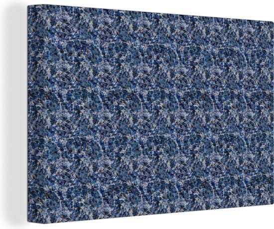 OneMillionCanvasses Canvas schilderij 180x120 cm - Graniet Patroon - Multicolor - Modern
