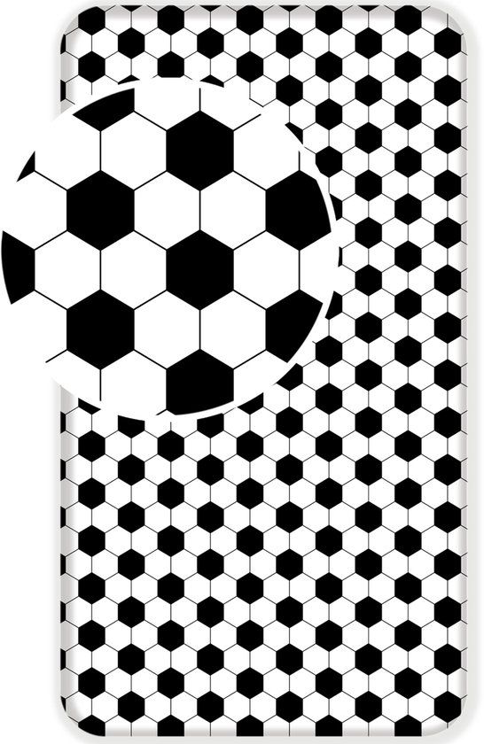 4KidsOnly Jerry Fabrics Voetbal Hoeslaken Corner - Eenpersoons - 90 x 200 cm - Katoen