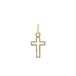 Lucardi Dames 9 karaat hanger kruis - Hanger - 9 Karaat - Goudkleurig