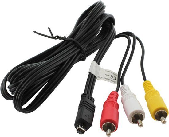 OTB AV Kabel - Tulp - 1.5m - Zwart - Compatibel met Sony VMC-15FS