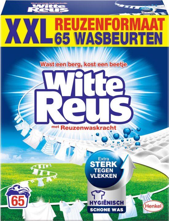 Witte Reus - Wasmiddel Poeder - Witte Was - 65 Wasbeurten - 3.25 kg