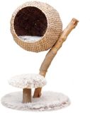 Fudajo Poteau griffoir takdesign avec panier pour chat 83 cm de haut