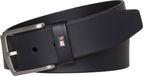 Tommy Hilfiger Denton ceinture en cuir noir - 8718772986881
