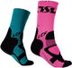 Tsl Sokken LCF Vert/Rose Taille 43-46