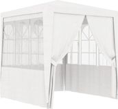 vidaXL Partytent met zijwanden professioneel 90 g/m² 2x2 m wit