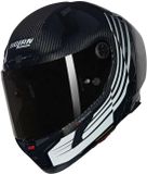 Nolan X-804 RS Ala 345 Carbon Blanc Noir Brillant Casque intégral - Taille XL