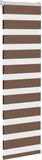 vidaXL Zebra rolgordijn 40x100 cm stofbreedte 35,9 cm polyester bruin