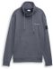 Tom Tailor - Snood Sweatshirt met logo-details - Maat S - navy grindle structure