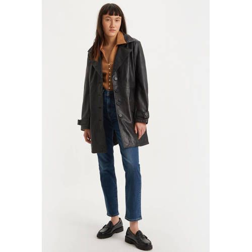 Levi's 724 High Waist Straight Fit Jeans - Dark Blue Denim