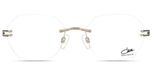 Cazal Lunettes De Vue Unisexe Acier Géométrique 53mm