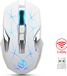 HxSJ HXSJ T300 Souris de jeu sans fil 2,4 G - Blanc