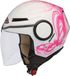 Smk Streem Fantasy Jethelm wit, roze XL