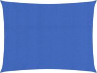 vidaXL Zonnezeil 160 g/m² 2,5x3,5 m HDPE blauw