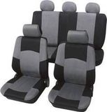 HPAUTO Petex 24274918 Classic Autostoelhoes 17-delig Polyester Zwart, Grijs Bestuurder, Passagier, Achterbank