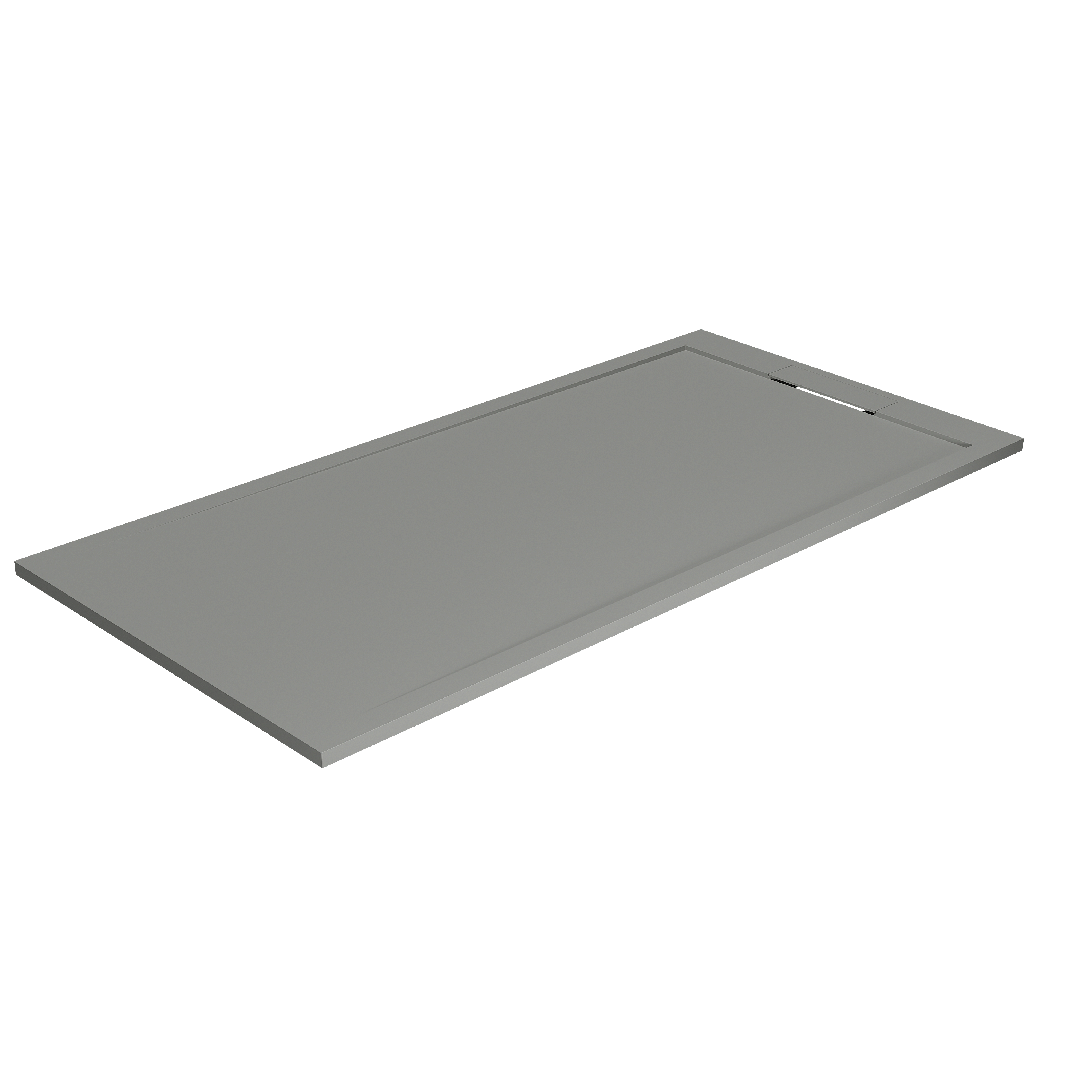 Balmani Balmani Andes douchebak 180 x 90 cm solid surface steengrijs mat