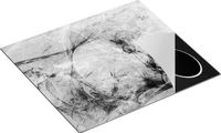 Chefcare Inductie Beschermer Abstracte Kunst - Zwart Wit - 58,3x51,3 cm