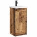 vidaXL Badkamermeubel met Wasbak Oud hout 42 x 40 x 84,5 cm