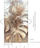 A.S. Création Livingwalls Hot Spots 790161 Vliesbehang Beige, Creme, Goud 50 cm x 50 cm