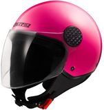 LS2 OF558 Sphere Lux II Solid Fluo Roze Jethelm - Maat M