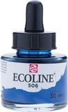 Talens Ecoline flacon de peinture à l'aquarelle 30 ml bleu outremer foncé