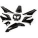 STR8 Kit carénage Derbi X-treme avant 2011 Noir 8 pièces