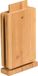 Kesper Brood en Ontbijtplankjes set - 4x stuks - bamboehout - 21 x 14 cm - lichtbruin - in standaard