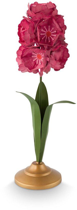Pip Studio Kaarsenhouders - Bloem - Kandelaar van Metaal - Oudroze - 31.5cm