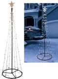 Spetebo LED kerstboom - 240 cm - Decoratieve, lichtgevende kerstboom in de vorm van een kegel, met 140 LED-lampjes - Geschikt voor binnen- en buitengebruik