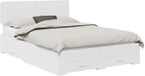 vidaXL Bedframe met lade en hoofdeinde Wit 140 x 200 cm Bewerkt hout
