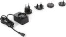 Velleman Universele lader met micro-USB-aansluiting, met 4 reisstekkers, geschikt voor Australië, Europa UK en US, 5 V 2.5 A, zwart