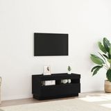 vidaXL TV-kast 100 x 35 x 40 cm eiken zwart bewerkt hout