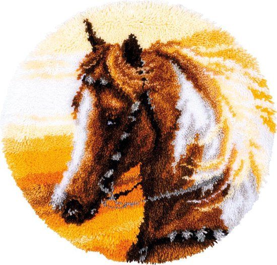 Vervaco Knoopvormtapijt kit - Western paard - PN-0187687