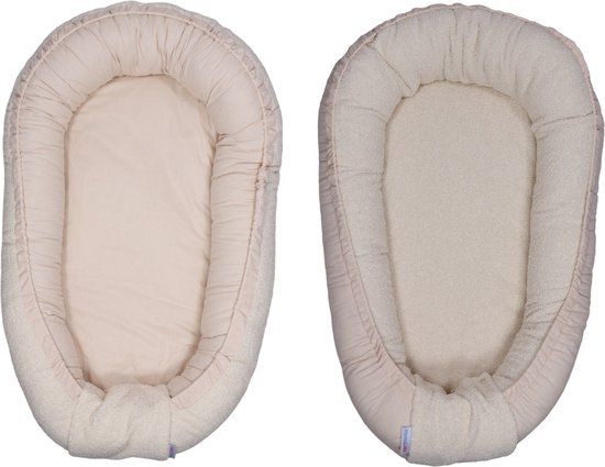 MamaLoes Teddy Boucle Naturel Omkeerbaar Babynest