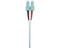 Renkforce RF-4755212 Glasvezel Optische vezel Aansluitkabel 1.00 m Turquoise [1x LC-stekker - 1x SC-stekker] 50/125 µ Multimode OM3