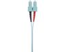 Renkforce RF-4755212 Glasvezel Optische vezel Aansluitkabel 1.00 m Turquoise [1x LC-stekker - 1x SC-stekker] 50/125 µ Multimode OM3