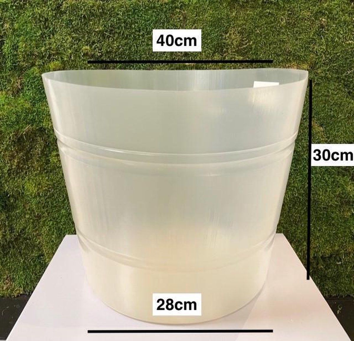 MosBiz Waterdichte inzethoes rond 40x30cm - Transparant