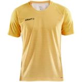 Craft Pro Control Stripe Shirt Korte Mouw Heren - Geel | Maat: S