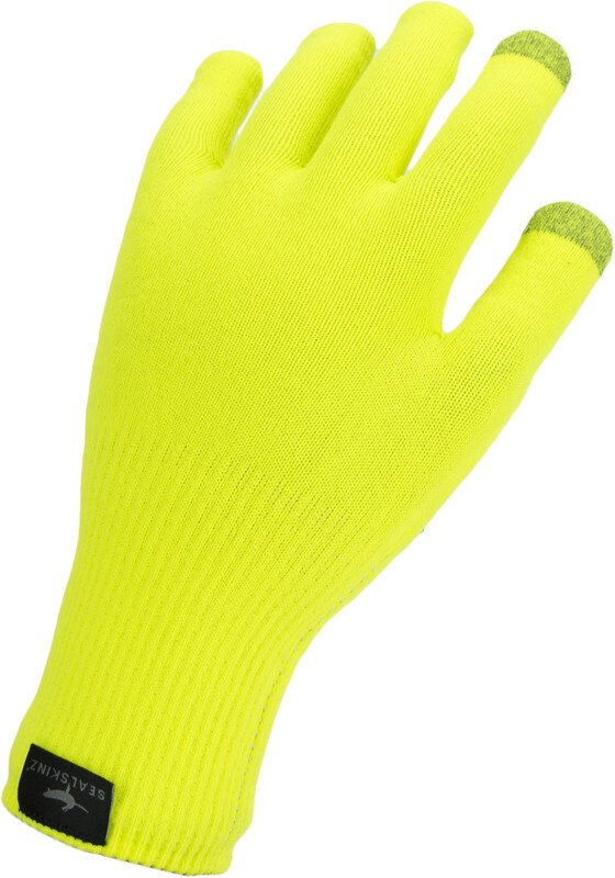 SealSkinz Waterproof All Weather Ultra Grip Gebreide Handschoenen, neon yellow 2019 S | 7-8 Fleece- en Gebreide handschoenen