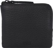 Jost Stockholm Portemonnee Leer 11 cm - Mannen - Horizontaal - zwart