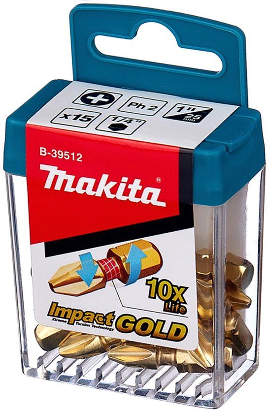 Makita Accessoires Makita SLAGSCHROEFBIT PH2X25MM